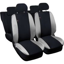 Lupexshop - Lupex shop - Coprisedili Auto Compatibili per 500X, Made In Italy, set di copri sedili anteriori e posteriori con copri poggiatesta
