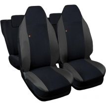 Lupex shop - Coprisedili Auto Compatibili per Smart ForFour, Made In Italy, anteriori con copri poggiatesta incluso, e posteriori , tessuto