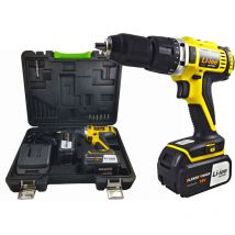 Lupexshop - Lupex Shop - Trapano avvitatore con percussione cordless impugnatura morbida 18V 3ah li-Ion - EGCD18-STAR