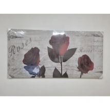 Quadro su Tela Canvas Deep 62x115 cm Roses Dipinto Made in Italy - Lupia
