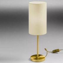 Lupialicht 3003-1-9 - Pied De Lampe "albergo" Ø14xh25cm - Sans Abat-jour - E27 60w - Laiton