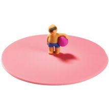 Couvercle pour verre Beach Boys – Lot de 8 – 100 % silicone platine – Compatible micro-ondes – Jardin piscine