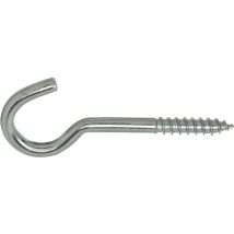 Deckenhaken (Lusterhaken) mit Holzgewinde Haken 5,8 x 120 mm verzinkt-blau