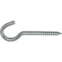 Deckenhaken (Lusterhaken) mit Holzgewinde Haken 4,2 x 50 mm verzinkt-blau