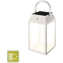 Mantra - Inspired Sapporo Grande Lanterne Solaire Portable, led 3W, 3000K, 238lm, IP54, Blanc, 3 ans de Garantie