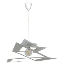 Lustre blanc moderne urbain 47 x 100 cm