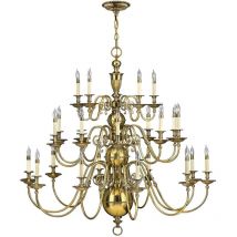 Cambridge - Lustre à 25 ampoules, laiton bruni - Elstead