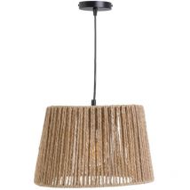 Lustre en corde de papier tressée