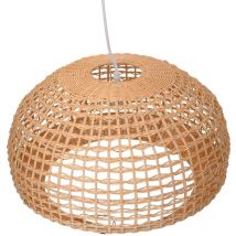 Webmarketpoint - Lustre en rotin naturel avec attache ø50h30,5 cm