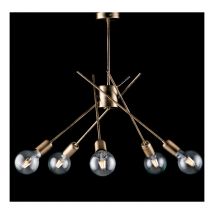 Bonetti Illumina - Polish - Plafonnier en fer bronzé brossé 5 lumières H.53 - Ø56 - BL186-PL5-BRZ