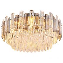 Globo - Lustre Lustre suspension lampe de salon Lustre tiges de verre cristaux