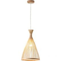 Restaurant Chinois Chandelier Bambou Tissé Personnalité Créative Simple Japonais Japonais Lustre en Bambou Tissé Lampe De Bambou en Bambou(Size:Moyen)