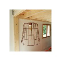 Lustre Séjour Panier Cuivré Loft Diamètre 35
