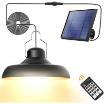 Lustre solaire, Lustre solaire d'extérieur de jardin avec télécommande, Lustre solaire d'extérieur avec détecteur de mouvement, Lustre solaire