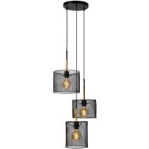 Baskett Suspension-Noir-3xE27