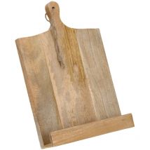 Support pour livre de cuisine mango, en bois