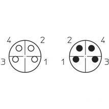 Lutronic - 1057 Sensor-/Aktor-Anschlussleitung M8 1.50 m Polzahl Sensoren: 4 1 St.