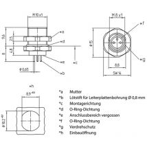 1220 Sensor-/Aktor-Einbausteckverbinder M8 Buchse, Einbau Polzahl Sensoren: 3 1 St. - Lutronic