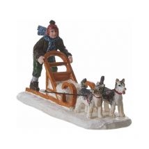 Slitta trainata da cani - L11XW4XH6CM - in poliresina - Luville