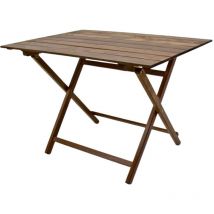 Tisch Lux pic nic verschließbar 100 x 60 cm aus dunklem Nussbaumholz platzsparend