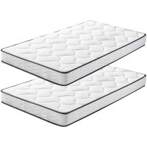 Bolli - Matelas Lot 2 90x200cm Matelas Memoire De Forme Luxe Matelas De Lit D'Adulte Et D'Enfant Épaisseur 16cm