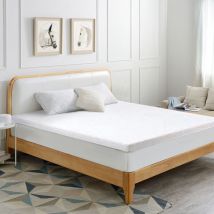 Iztoss - Sovramaterasso 160x200 cm - Spessore 5 cm - Topper Luxury in Memory Foam - Adatto per materassi 160x200 cm per adulti e bambini