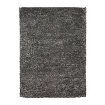 Thedecofactory - luxe - Tapis à poils longs toucher soyeux gris 160x230