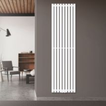 Luxebath - Radiateur à Panneaux Design Stella, 1800 x 480 mm, Blanc, avec Connexion Central, Plat, Vertical, Monocouche, Radiateur de Salle de Bain