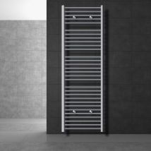 Luxebath - Radiatore da Bagno Sahara 600x1800 mm Cromato Diritto Scaldasalviette con Attacco Laterale Asciugamani Riscaldamento per Bagno Termoarredo