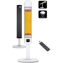 Luxeva - pro-fr Carbon Infrarot Standheizstrahler Heizstrahler Terassenheizung 2500W mit Fernbedienung