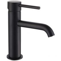 Nes Home - Alice Contemporary Matte Black Cloakroom Basin Sink Mono Mixer Tap