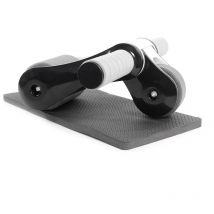Luxtri Bauchroller Mit Kniematte 240 X 170 Mm, Ab Roller Klappbar Mit 2 Rädern, Bauchmuskeltrainer Zur Stärkung Des Oberkörpers, Bauchroller, Ab Wheel