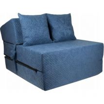 Viking Choice - Luxuriöse Gästematratze - Marineblau - Campingmatratze - Reisematratze - Faltmatratze - 200 x 70 x 15 - mit Kissen