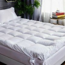 Groundlevel - Luxury double thick bounceback microfibre mattress topper - Double