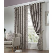 Alan Symonds - Luxury Living Blossom Bud Thermally Efficient Blackout Unlined Eyelet 66x90' Curtain Pair