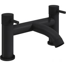 Gravity Bathrooms - Luxury Solid Brass Round Lever Bath Filler Tap - Black