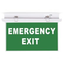 Luz De Emergencia Permanente Con Cartel 'Emergency Exit' -