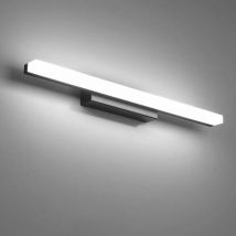 Lámpara de espejo LED Lámpara de pared para baño 40CM Blanco frío 9W 6000K Negro Lámpara de iluminación para baño interior Iluminación para baño