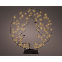 Luz de marco de micro led de metal para árbol estable de interior 4x35x38 cm