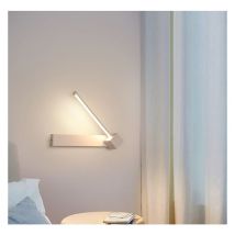 Aplique Pared De Tira Moderna Lámpara De Pared Led Interior Blanco Cálida Ajustable De Ángulo Blanco Para Sala De Estar Pasillo Escaleras