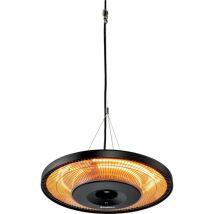 Enders - Luz de techo eléctrico negro de telar