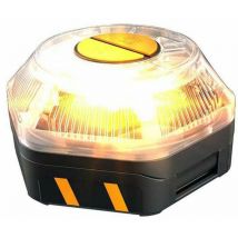 Ksix - Luce di emergenza V16 , Luce di sicurezza, Articolata, Omologata dgt, Modalità torcia, Batterie incluse