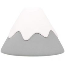 Zolginah - Luz nocturna de montaña nevada, luz nocturna led, lámpara de silicona suave, fuente de alimentación ajustable, temporizador, protección