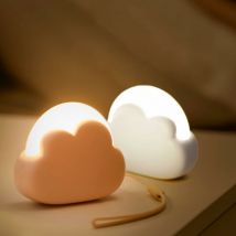 Rosier - Luz nocturna led de nube para niños [Juego de 2] Lámpara de noche para dormitorio de bebé, luz nocturna recargable para adultos, linterna