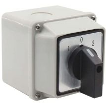 Debuns - LW26-20/2 Inversor de fuente universal con caja de montaje - 380 v, 20 a - Selector de levas giratorio universal,