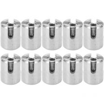 Lycxames 10 Stück 316 Edelstahl-Kreuzkabelbinder für M10-Drahtgeflecht-Kreuzkabelbinder für Kabelgeländer-Kits unter 2 mm