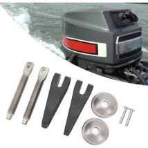 Lycxames - 2 piezas 6G1 4311600 Kit de tornillos de abrazadera de manija de abrazadera de alta resistencia y confiables para soporte de motor
