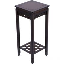 Lycxames - 2 Tier Plant Stand, Bambus Blumentopf Display Rack Storage Regal für Wohnzimmer Flur 70x30x30cm