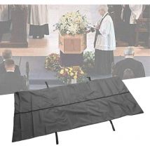 210D auslaufsicherer Leichensack, wasserdichter Aufbewahrungssack für Leichen, Leichensack, Bestattungsbedarf (schwarz) - Lycxames