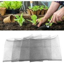 Lycxames - 4er-Pack Wurzelschutzkörbe aus Edelstahl, 35 x 35 cm, Wühlmaus-Schutzbeutel aus Metall, Mäusekörbe aus Edelstahl, Wurzelschutz für Pflanzen
